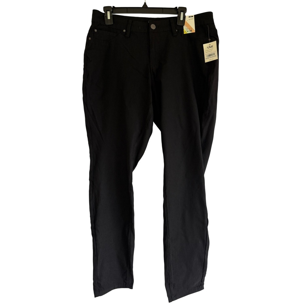 YMI Forever Color Black Skinny Jeans Mid Rise Hyper Stretch Plus Size 2X Jeans